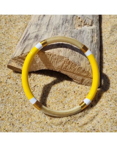 bracelet corne de buffle trio lemon