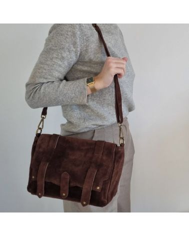 sac messenger nubuck café