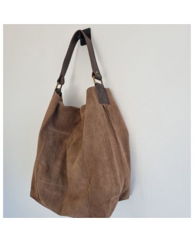 sac hobo daim taupe