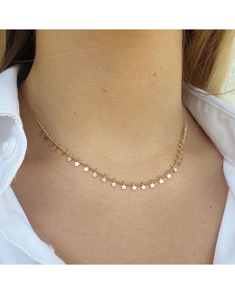 Collier Or Etoiles - Plaqué Or by Zosha