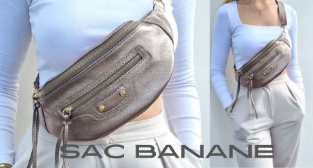 Sac Cuir Vintage Noir - Made in Italy - Zosha Collection